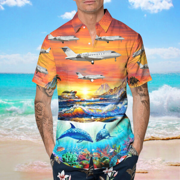 Bombardier CL-600-2B16 Challenger 605 ExecuJet Middle East Cheap Hawaiian Shirt Bombardier CL-600-2B16 Challenger 605 ExecuJet Middle East Cheap Hawaiian Shirt