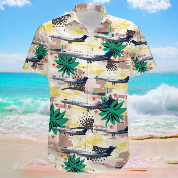 Bombardier BD-700-2A12 Global 7500 ExecuJet Middle East Hawaiian Shirt Bombardier BD-700-2A12 Global 7500 ExecuJet Middle East Hawaiian Shirt