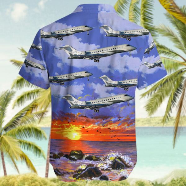 Bombardier BD-700-1A10 Global 6000 ExecuJet Middle East Hawaiian Shirt Bombardier BD-700-1A10 Global 6000 ExecuJet Middle East Hawaiian Shirt