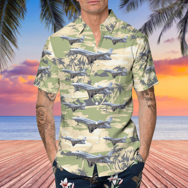 Dassault Falcon 900DX ExecuJet Middle East Cheap Hawaiian Shirt Dassault Falcon 900DX ExecuJet Middle East Cheap Hawaiian Shirt