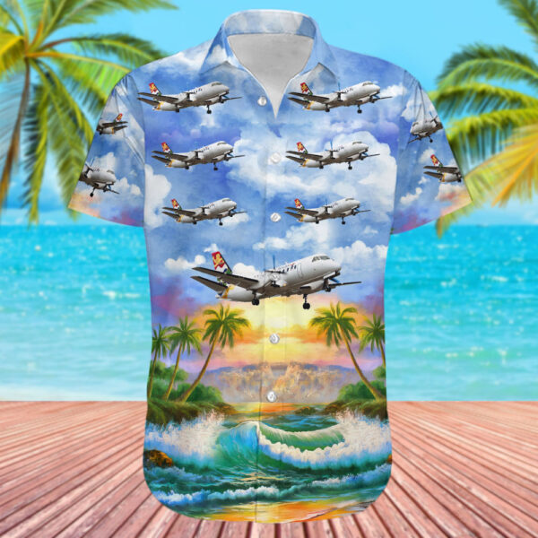 Saab 340B Cayman Airways Express Hawaiian Shirt