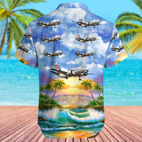Saab 340B Cayman Airways Express Hawaiian Shirt