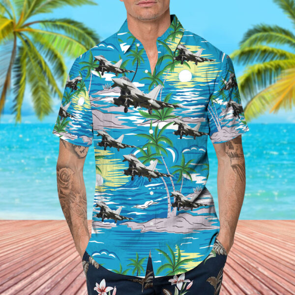 Eurofighter Typhoon FGR.4 United Kingdom Royal Air Force (RAF) Cheap Hawaiian Shirt Eurofighter Typhoon FGR.4 United Kingdom Royal Air Force (RAF) Cheap Hawaiian Shirt