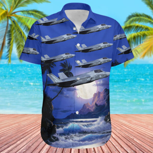Lockheed Martin F-35B Lightning II United Kingdom Royal Air Force (RAF) Cheap Hawaiian Shirt