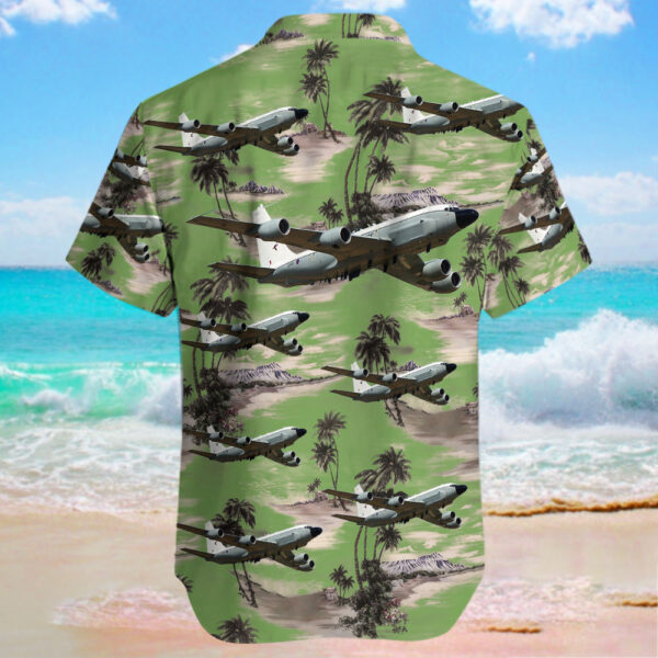 Boeing RC-135W Rivet Joint United Kingdom Royal Air Force (RAF) Hawaiian Shirt Boeing RC-135W Rivet Joint United Kingdom Royal Air Force (RAF) Hawaiian Shirt