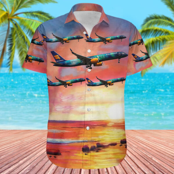 Boeing 757-256 Icelandair Cheap Hawaiian Shirt