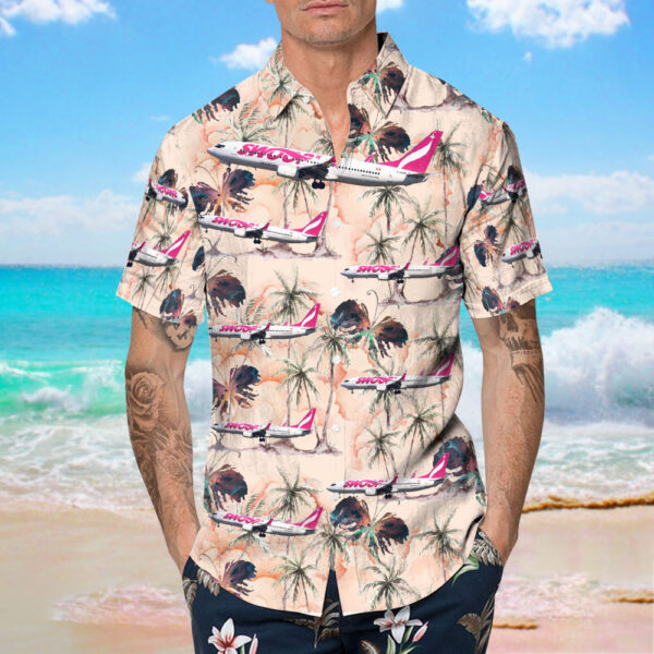 Boeing 737-8CT WestJet Airlines Cheap Hawaiian Shirt Boeing 737-8CT WestJet Airlines Cheap Hawaiian Shirt
