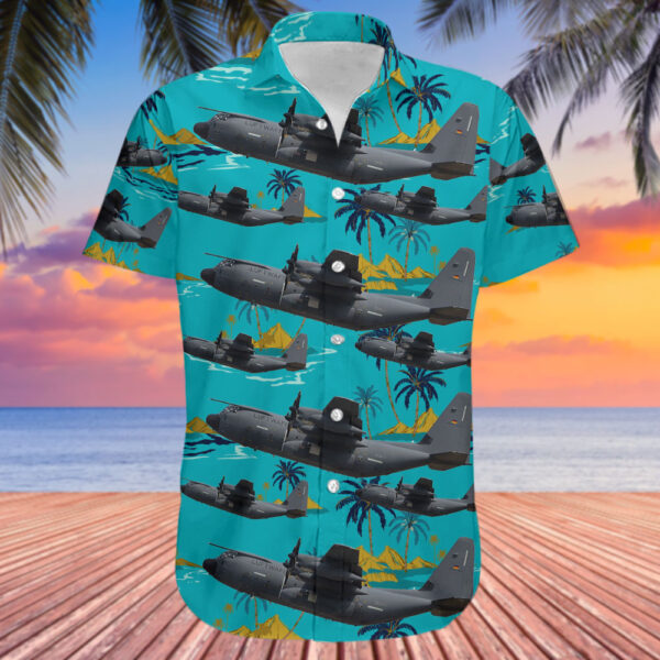 Lockheed Martin KC-130J Hercules Germany Air Force Hawaiian Shirt Lockheed Martin KC-130J Hercules Germany Air Force Hawaiian Shirt