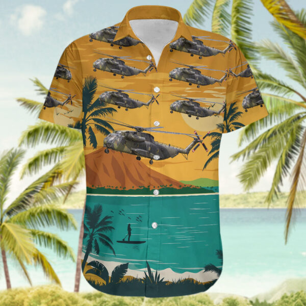Sikorsky CH-53G Germany Air Force Cheap Hawaiian Shirt Sikorsky CH-53G Germany Air Force Cheap Hawaiian Shirt