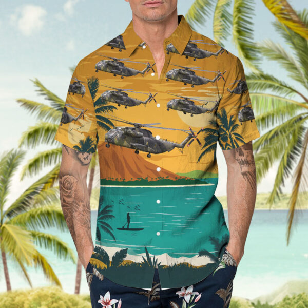 Sikorsky CH-53G Germany Air Force Cheap Hawaiian Shirt Sikorsky CH-53G Germany Air Force Cheap Hawaiian Shirt