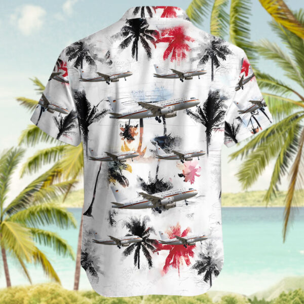 Airbus A319-133X(CJ) Germany Air Force Hawaiian Shirt Airbus A319-133X(CJ) Germany Air Force Hawaiian Shirt