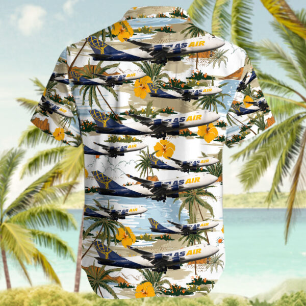 Boeing 747-409F(SCD) Atlas Air Cheap Hawaiian Shirt Boeing 747-409F(SCD) Atlas Air Cheap Hawaiian Shirt