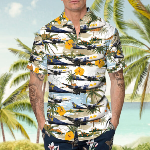 Boeing 747-409F(SCD) Atlas Air Cheap Hawaiian Shirt Boeing 747-409F(SCD) Atlas Air Cheap Hawaiian Shirt