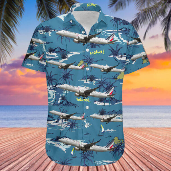 Embraer ERJ-190-100LR Air France HOP Cheap Hawaiian Shirt Embraer ERJ-190-100LR Air France HOP Cheap Hawaiian Shirt