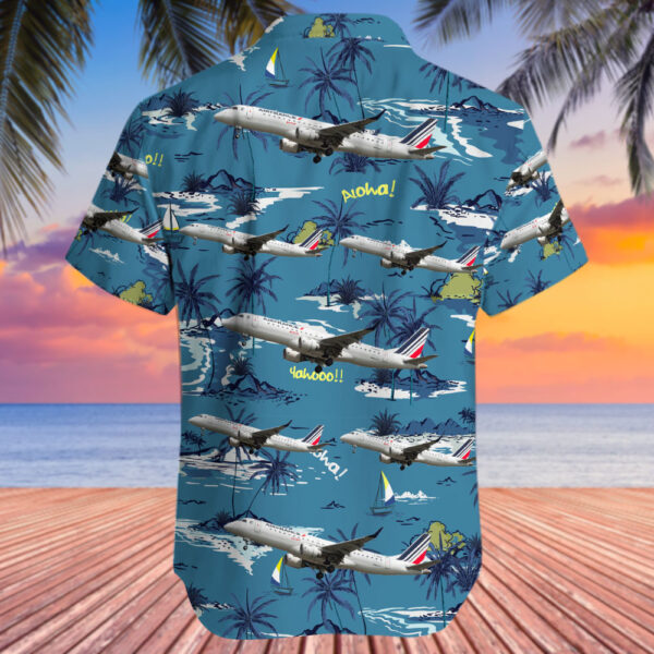 Embraer ERJ-190-100LR Air France HOP Cheap Hawaiian Shirt Embraer ERJ-190-100LR Air France HOP Cheap Hawaiian Shirt