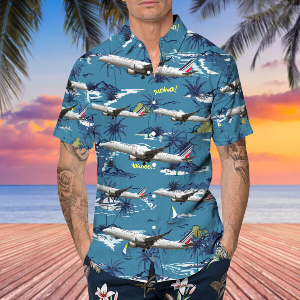 Embraer ERJ-190-100LR Air France HOP Cheap Hawaiian Shirt Embraer ERJ-190-100LR Air France HOP Cheap Hawaiian Shirt