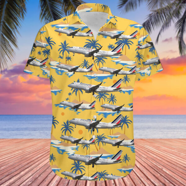 Embraer ERJ-170-100STD Air France HOP Hawaiian Shirt Embraer ERJ-170-100STD Air France HOP Hawaiian Shirt