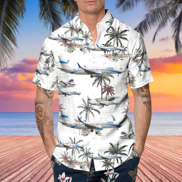 Boeing 737-8Q8 Enter Air Cheap Hawaiian Shirt