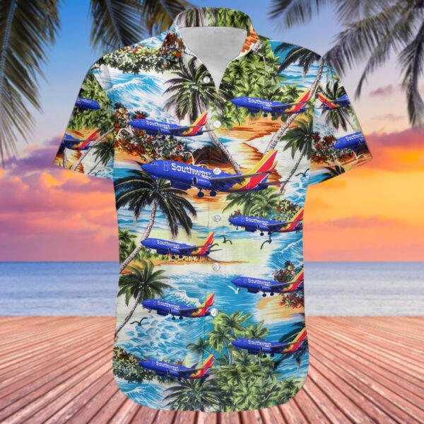 Boeing 737-7H4 Southwest Airlines Cheap Hawaiian Shirt Boeing 737-7H4 Southwest Airlines Cheap Hawaiian Shirt