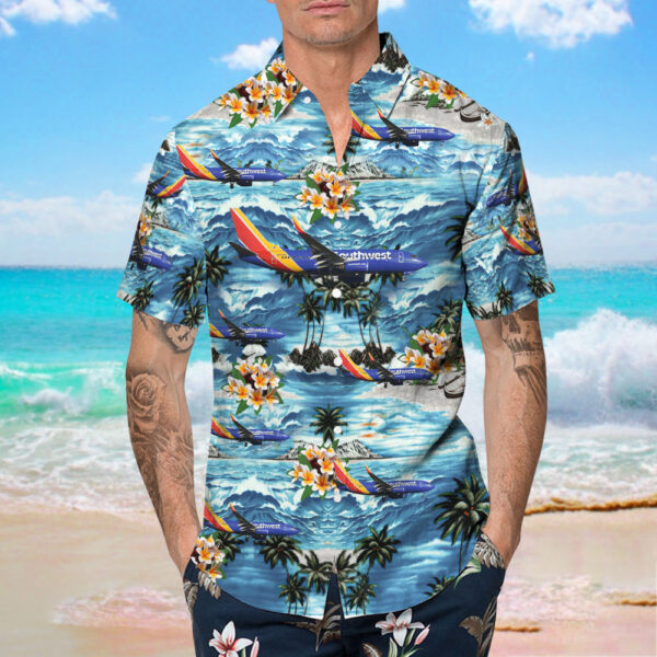 Boeing 737-73V Southwest Airlines Hawaiian Shirt Boeing 737-73V Southwest Airlines Hawaiian Shirt