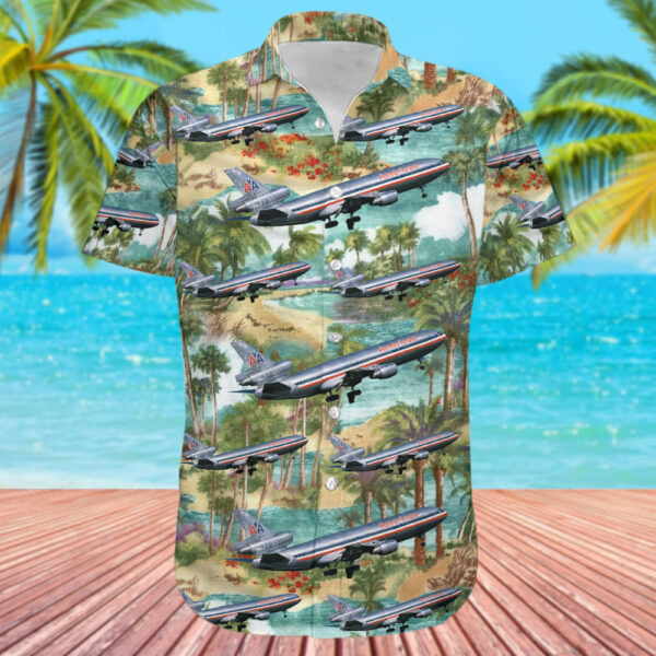 McDonnell Douglas DC-10-10 American Airlines Hawaiian Shirt McDonnell Douglas DC-10-10 American Airlines Hawaiian Shirt