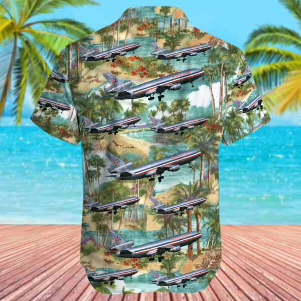 McDonnell Douglas DC-10-10 American Airlines Hawaiian Shirt McDonnell Douglas DC-10-10 American Airlines Hawaiian Shirt