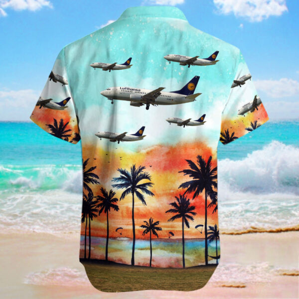 Boeing 737-530 Lufthansa Cheap Hawaiian Shirt