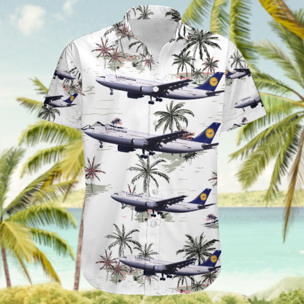 Airbus A300B4-603 Lufthansa Cheap Hawaiian Shirt