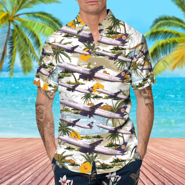 Airbus A321-131 Lufthansa Cheap Hawaiian Shirt Airbus A321-131 Lufthansa Cheap Hawaiian Shirt