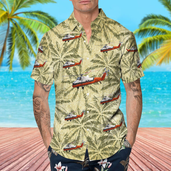Sikorsky S-58JT Midwest Helicopter Airways Hawaiian Shirt