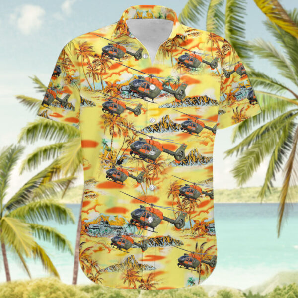 Airbus Helicopters H145M Germany Army Hawaiian Shirt Airbus Helicopters H145M Germany Army Hawaiian Shirt
