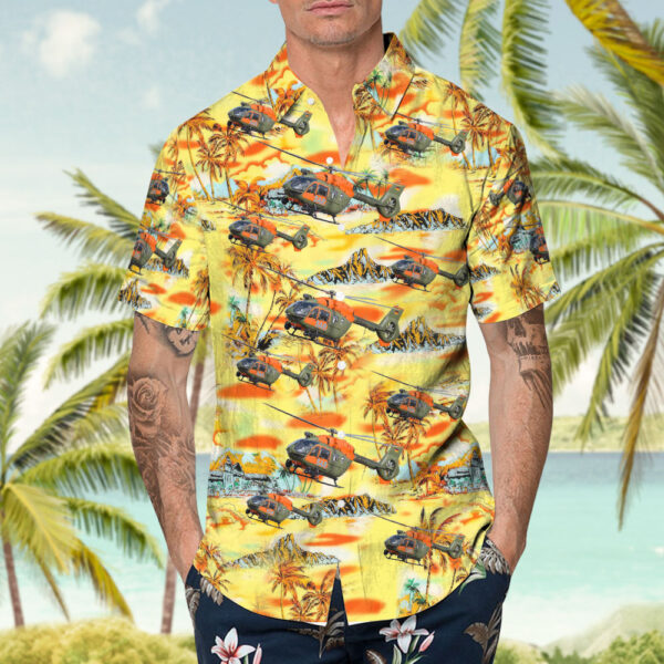 Airbus Helicopters H145M Germany Army Hawaiian Shirt Airbus Helicopters H145M Germany Army Hawaiian Shirt