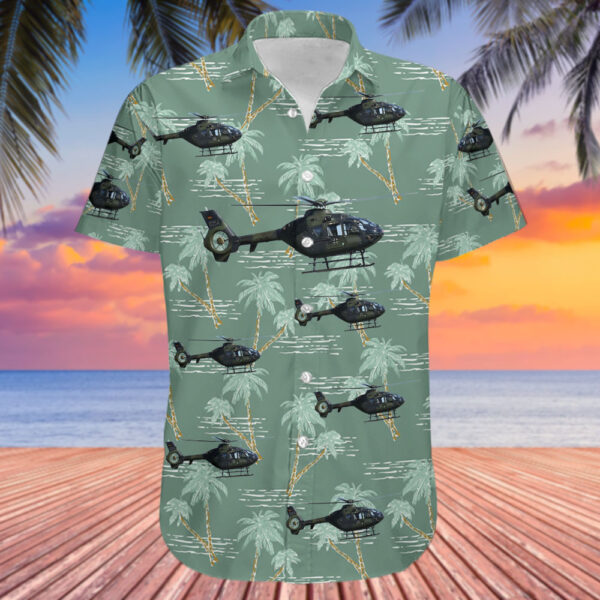 Eurocopter EC 135T1 Germany Army Cheap Hawaiian Shirt Eurocopter EC 135T1 Germany Army Cheap Hawaiian Shirt