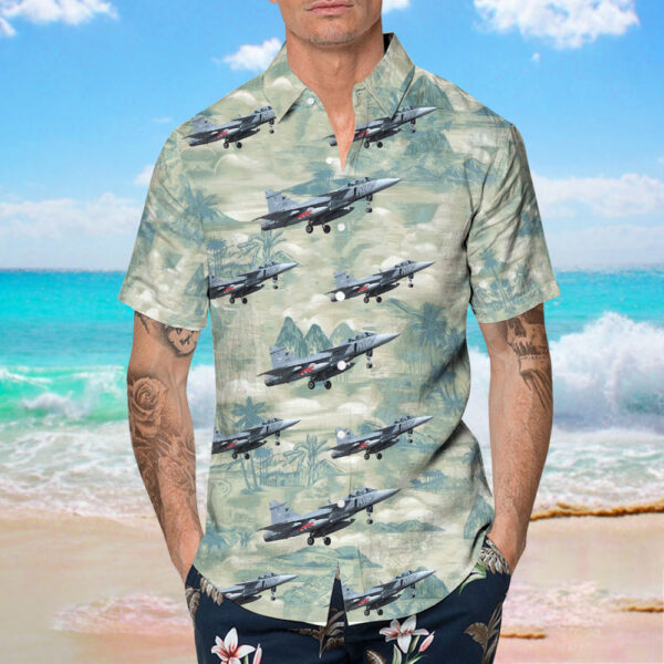 Saab JAS-39C Gripen Hungary Air Force Hawaiian Shirt