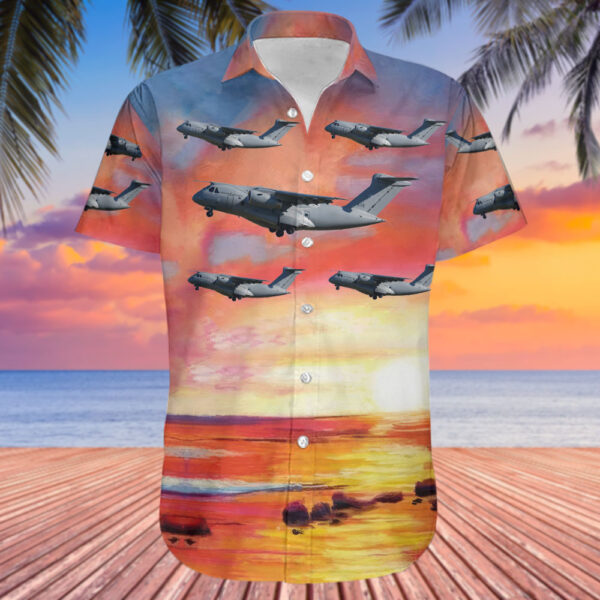 Embraer KC-390 Hungary Air Force Hawaiian Shirt Embraer KC-390 Hungary Air Force Hawaiian Shirt