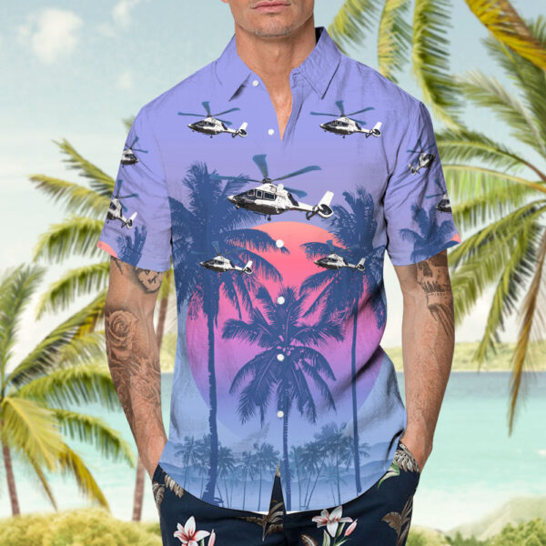 Airbus Helicopters H160B Airbus Helicopters Hawaiian Shirt Airbus Helicopters H160B Airbus Helicopters Hawaiian Shirt