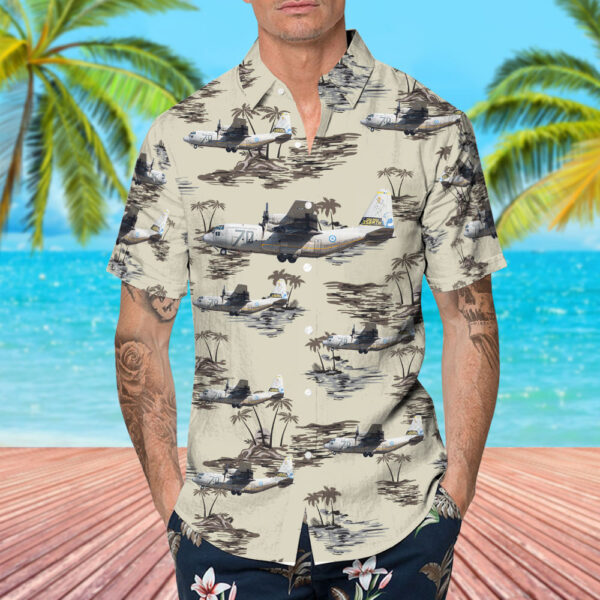 Lockheed C-130H Hercules Greece Air Force Cheap Hawaiian Shirt Lockheed C-130H Hercules Greece Air Force Cheap Hawaiian Shirt