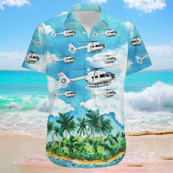 Airbus Helicopters H145 Noordzee Helikopters Vlaanderen (NHV) Hawaiian Shirt Airbus Helicopters H145 Noordzee Helikopters Vlaanderen (NHV) Hawaiian Shirt