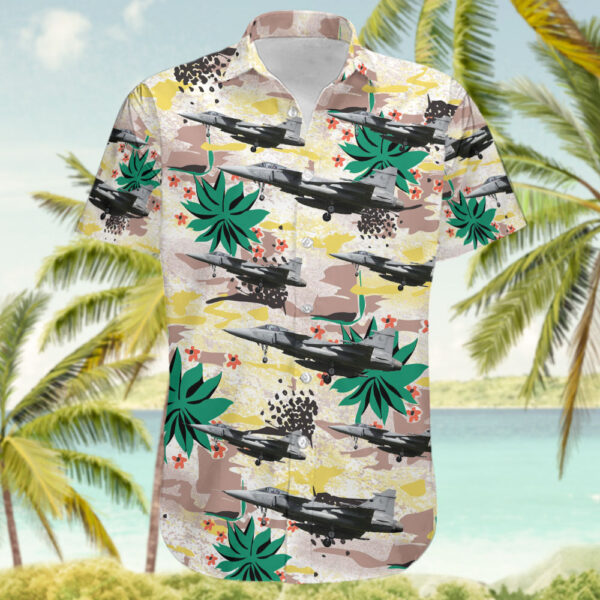 Saab JAS-39C Gripen Czech Republic Air Force Hawaiian Shirt Saab JAS-39C Gripen Czech Republic Air Force Hawaiian Shirt
