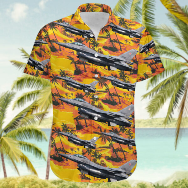 Lockheed Martin F-16C Fighting Falcon Poland Air Force Cheap Hawaiian Shirt Lockheed Martin F-16C Fighting Falcon Poland Air Force Cheap Hawaiian Shirt