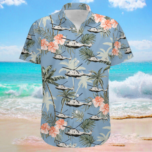 NH Industries NH-90NTH Sea Lion Germany Navy Hawaiian Shirt NH Industries NH-90NTH Sea Lion Germany Navy Hawaiian Shirt