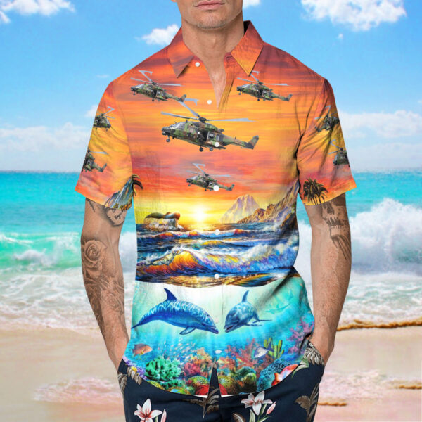 NH Industries NH-90TTH France Army Hawaiian Shirt