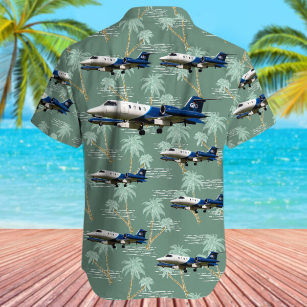 Bombardier Learjet 35A Gesellschaft für Flugzieldarstellung (GFD) Hawaiian Shirt Bombardier Learjet 35A Gesellschaft für Flugzieldarstellung (GFD) Hawaiian Shirt