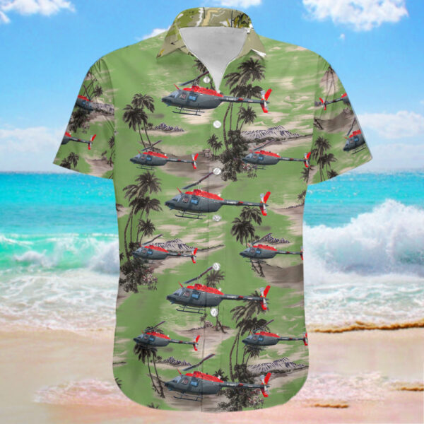 Bell 206B JetRanger III Motorflug Baden-Baden Hawaiian Shirt