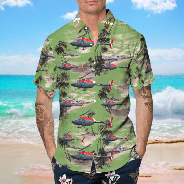 Bell 206B JetRanger III Motorflug Baden-Baden Hawaiian Shirt