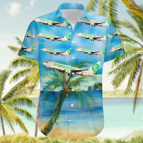 Boeing 737-8K2 Transavia France Cheap Hawaiian Shirt