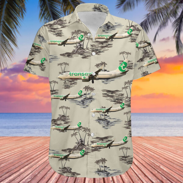 Boeing 737-85P Transavia France Hawaiian Shirt