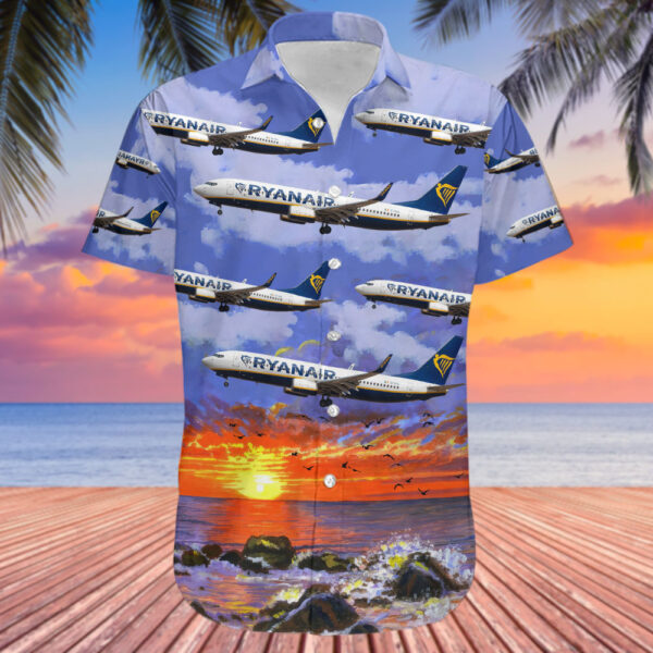 Boeing 737-8AS Ryanair Cheap Hawaiian Shirt