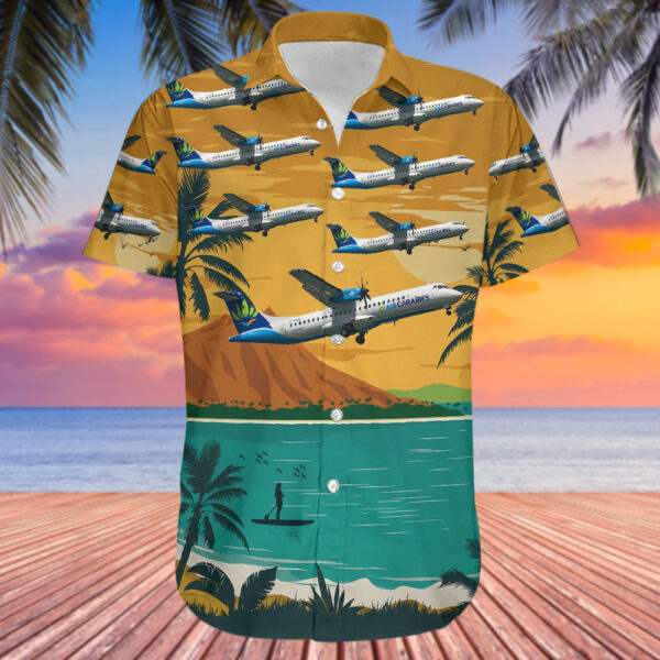 ATR 72-600 Air Caraïbes Cheap Hawaiian Shirt ATR 72-600 Air Caraïbes Cheap Hawaiian Shirt
