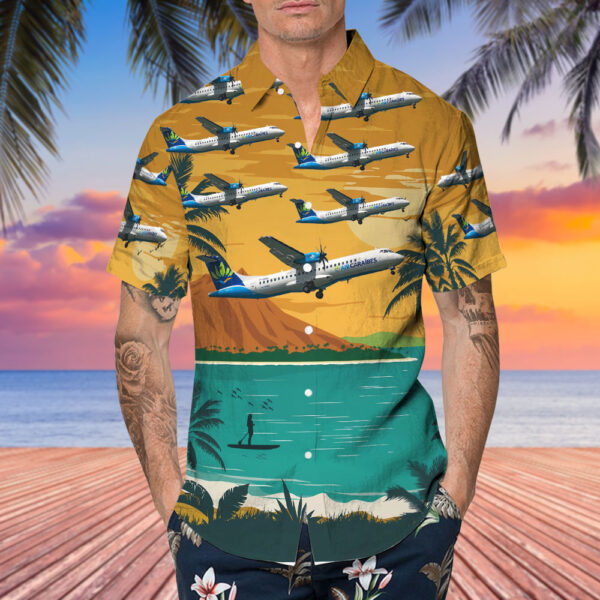 ATR 72-600 Air Caraïbes Cheap Hawaiian Shirt ATR 72-600 Air Caraïbes Cheap Hawaiian Shirt